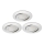 Briloner 8309-039 - SETTI 3x LED Himmennettävä upotettu kylpyhuonevalaisin LED/5W/230V IP23