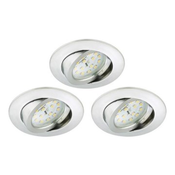 Briloner 8312-039 - SETTI 3x LED Kylpyhuoneen upotettava valo LED/5W/230V IP23