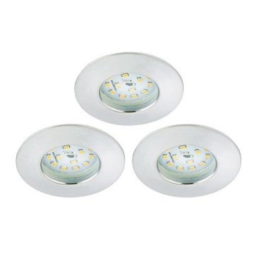 Briloner 8316-039-SETTI 3x LED Himmennettävä upotettu kylpyhuonevalaisin LED/5,5W/230V IP44