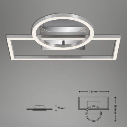 Briloner - Himmennettävä LED-kattovalaisin FRAMES LED/19W/230V