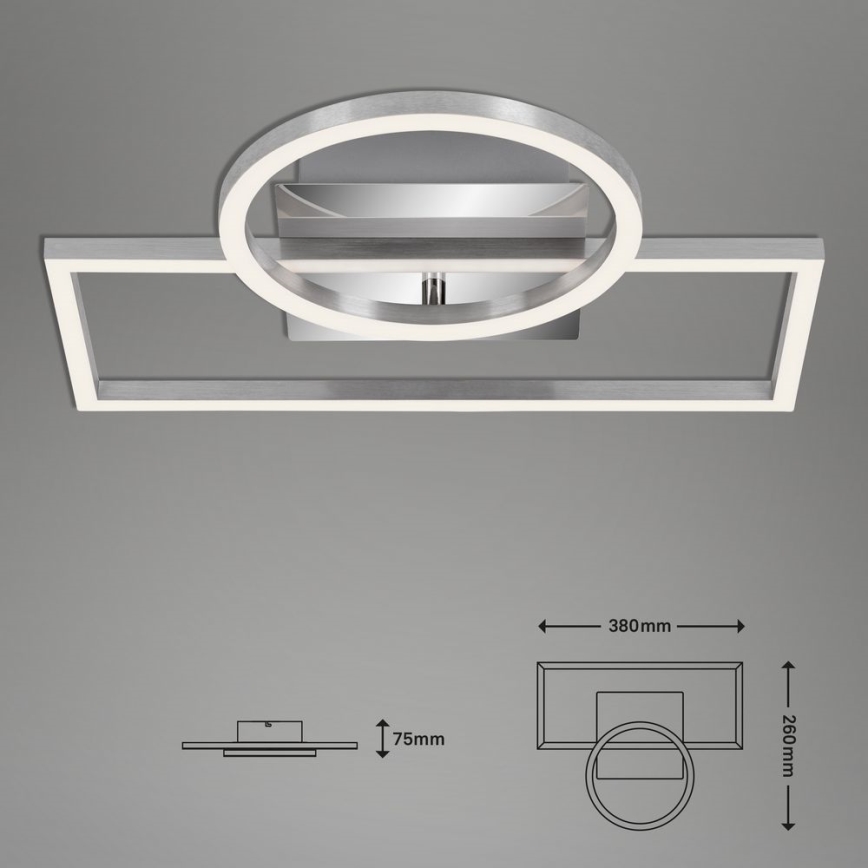 Briloner - Himmennettävä LED-kattovalaisin FRAMES LED/19W/230V