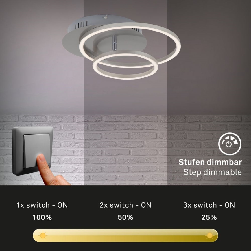 Briloner - Himmennettävä LED-kattovalaisin FRAMES LED/24,5W/230V