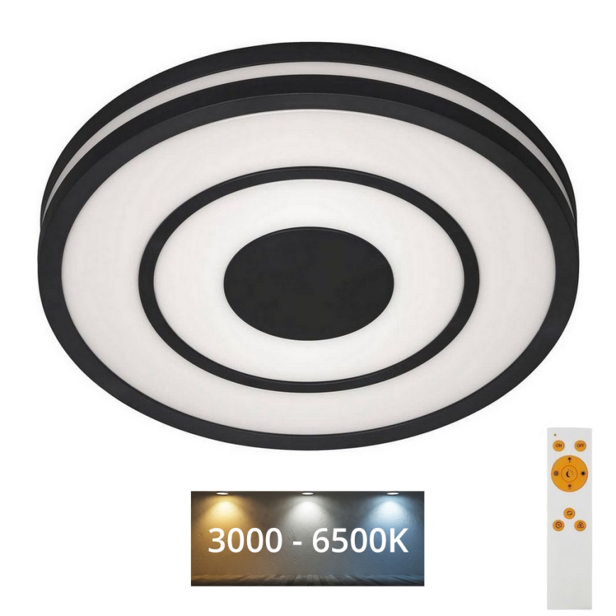 Briloner - Himmennettävä LED-kattovalaisin RIPPLE LED/24W/230V 3000-6500K + kauko-ohjaus