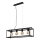 Briloner - Kattokruunu johdossa BLACK STEEL 4xE27/40W/230V