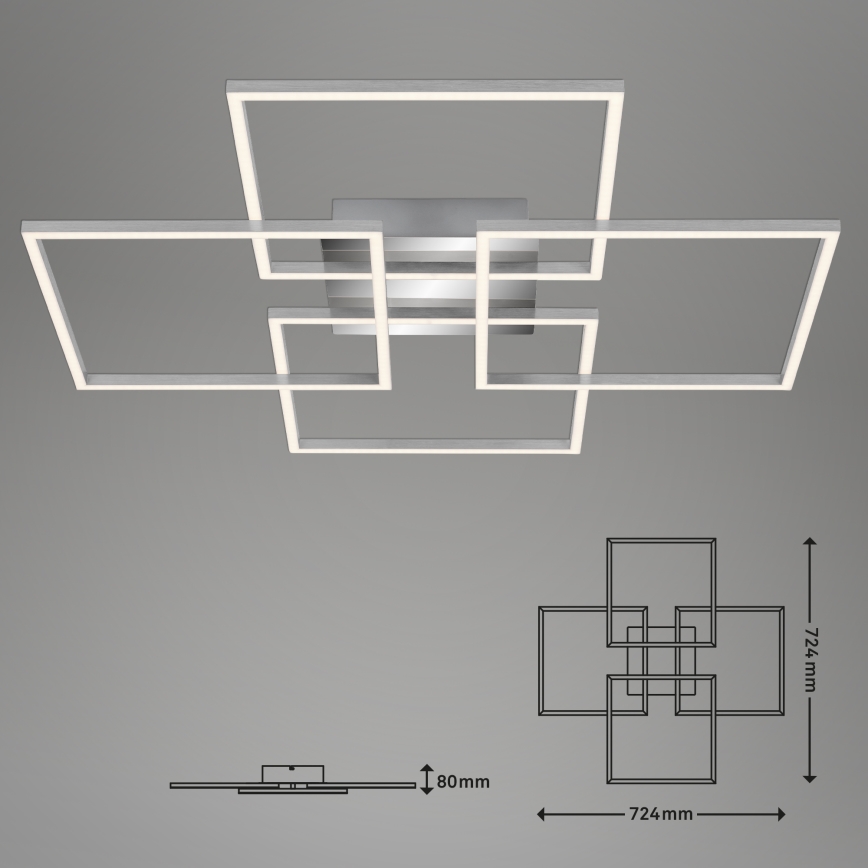 Briloner - LED-himmennyskattokruunu FRAME 4xLED/12W/230V