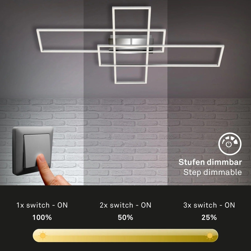 Briloner - LED-himmennyskattokruunu FRAME LED/50W/230V