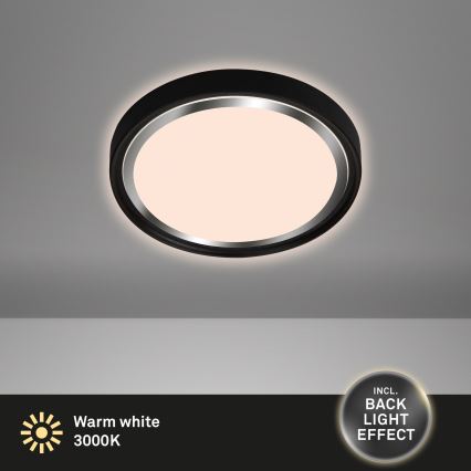 Briloner - LED-kattovalaisin KAHIKO LED/15W/230V musta