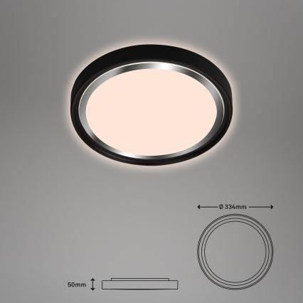 Briloner - LED-kattovalaisin KAHIKO LED/15W/230V musta