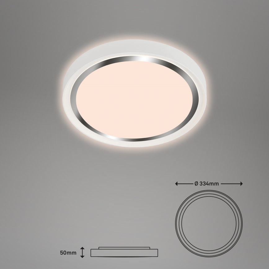 Briloner - LED-kattovalaisin KAHIKO LED/15W/230V valkoinen