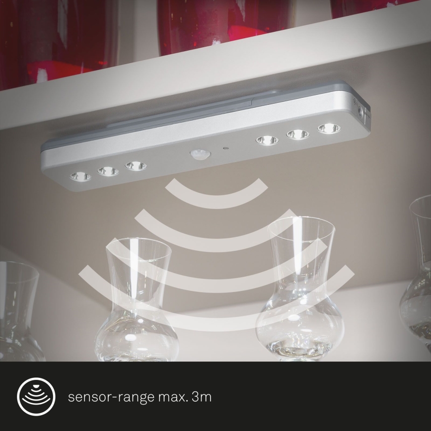 Briloner - LED-yövalo kanssa sensori LERO LED/0,48W/6xAAA