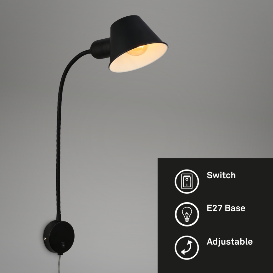 Briloner - Seinävalaisin BRELLO 1xE27/10W/230V