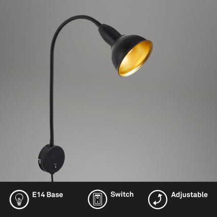 Briloner - Seinävalaisin HYGGE 1xE14/25W/230V