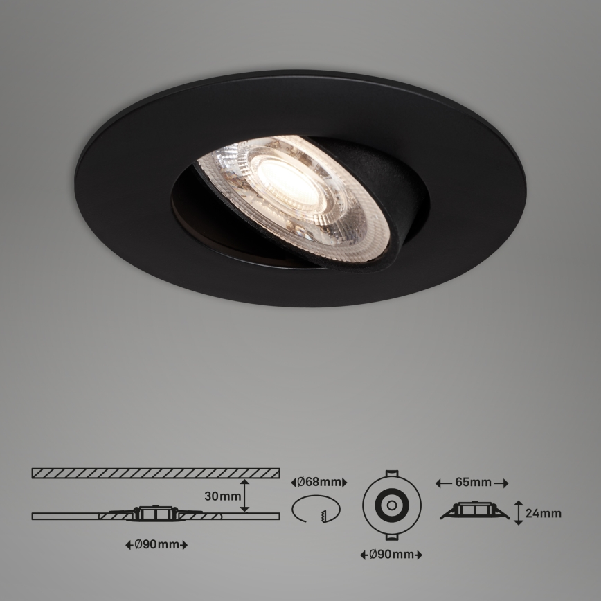 Briloner - SETTI 3x Himmennettävä LED-valaisin kylpyhuoneeseen LED/4,9W/230V IP23