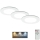 Briloner - SETTI 3x LED Himmennettävä upotettu kylpyhuonevalaisin LED/4,8W/230V 3000-6500K IP44 + kauko-ohjaus