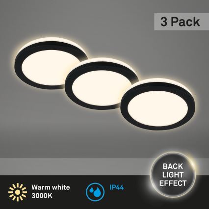 Briloner - SETTI 3x LED Kylpyhuoneen upotettava valo LED/3W/230V IP44