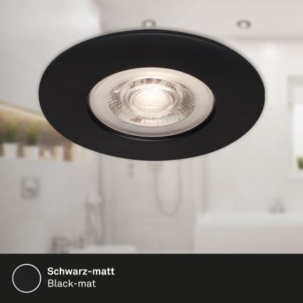 Briloner - SETTI 3x LED Kylpyhuoneen upotettava valo LED/4,9W/230V IP44 musta