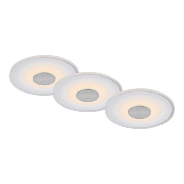 Briloner - SETTI 3x LED Kylpyhuoneen upotettava valo LED/6W/230V IP44 kromi