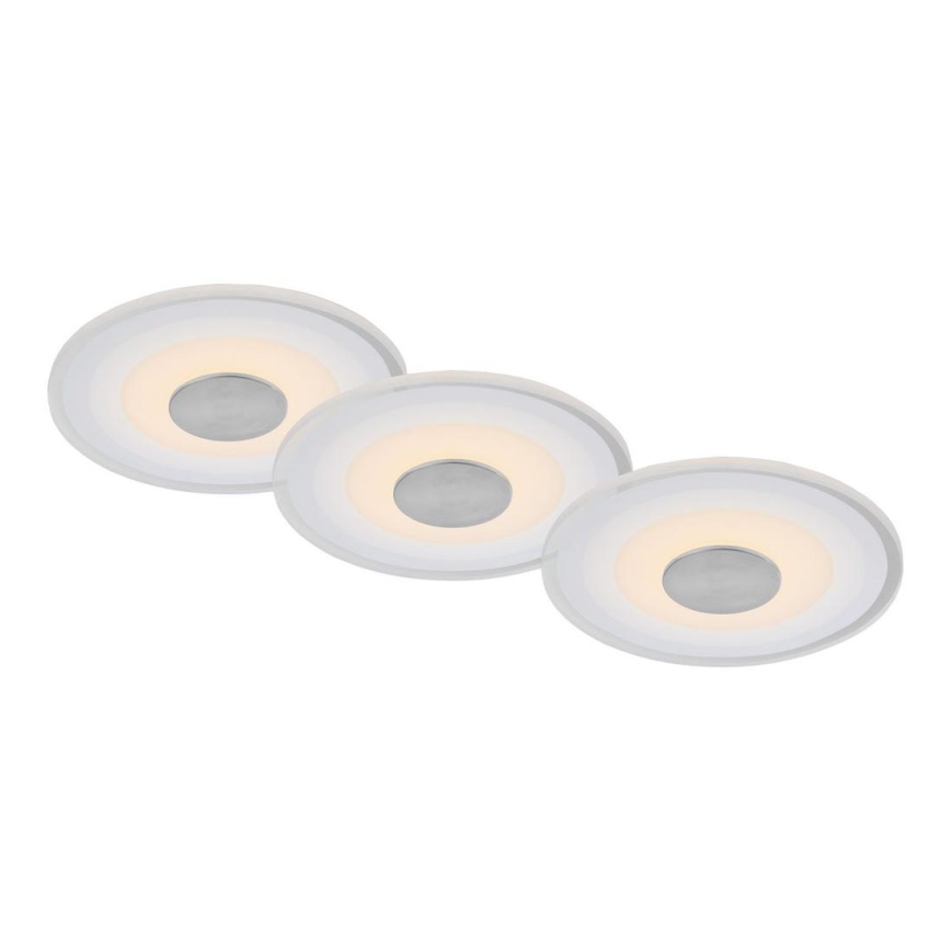Briloner - SETTI 3x LED Kylpyhuoneen upotettava valo LED/6W/230V IP44 kromi
