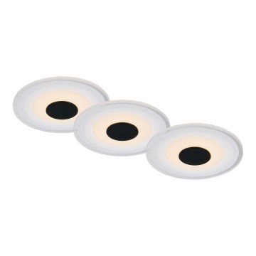 Briloner - SETTI 3x LED Kylpyhuoneen upotettava valo LED/6W/230V IP44 musta