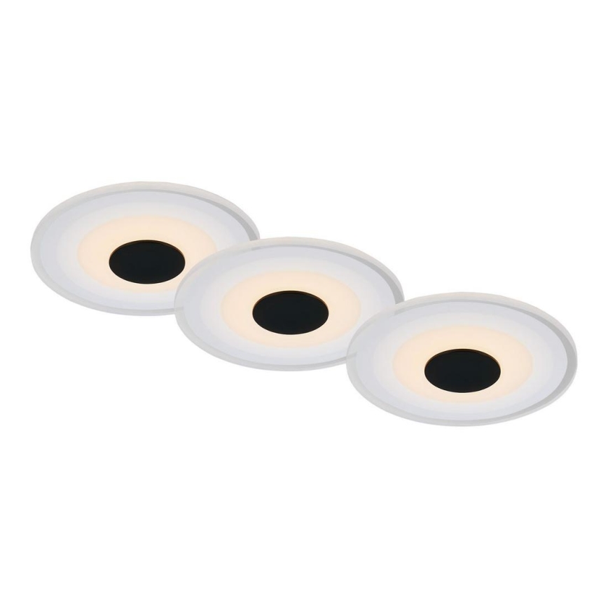 Briloner - SETTI 3x LED Kylpyhuoneen upotettava valo LED/6W/230V IP44 musta