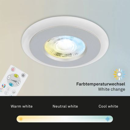 Briloner - SETTI 3x LED RGBW Himmennettävä kylpyhuoneen kattovalaisin LED/5W/230V 3000-6500K IP44 + kauko-ohjaus