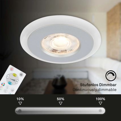 Briloner - SETTI 3x LED RGBW Himmennettävä kylpyhuoneen kattovalaisin LED/5W/230V 3000-6500K IP44 + kauko-ohjaus