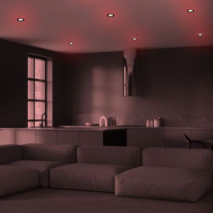Briloner - SETTI 3x LED RGBW Himmennettävä kylpyhuoneen kattovalaisin LED/5W/230V 3000-6500K IP44 + kauko-ohjaus