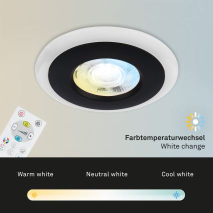 Briloner - SETTI 3x LED RGBW Himmennettävä kylpyhuoneen kattovalaisin LED/5W/230V 3000-6500K IP44 + kauko-ohjaus