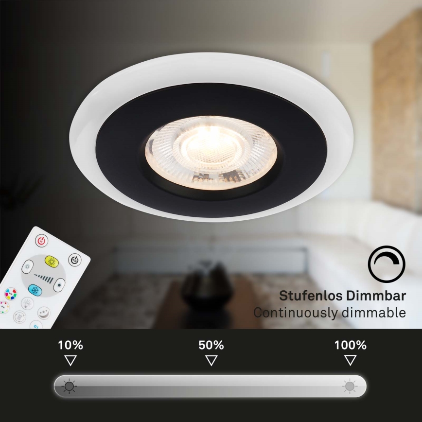 Briloner - SETTI 3x LED RGBW Himmennettävä kylpyhuoneen kattovalaisin LED/5W/230V 3000-6500K IP44 + kauko-ohjaus