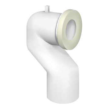 Bruckner - 90° wc-istuimen liitin Offset 11 cm valkoinen