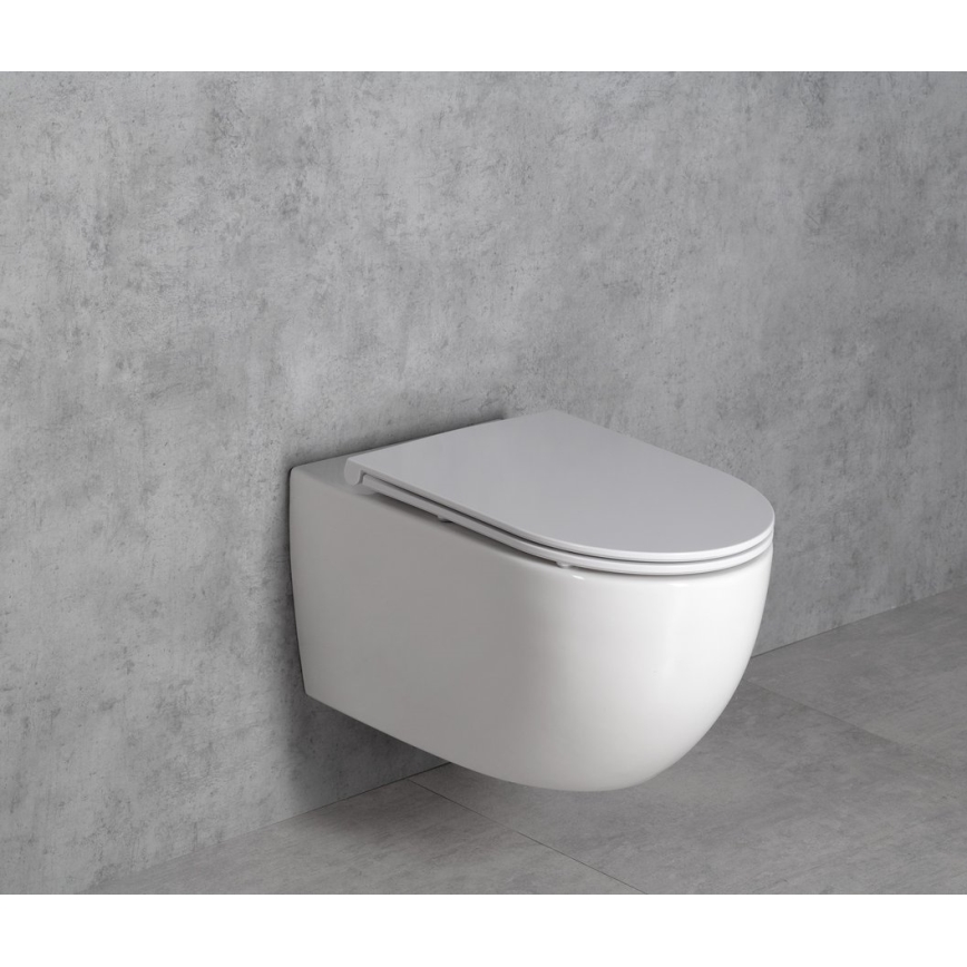 Bruckner - Seinään ripustettava wc Vortex Rimless FULDA keramiikka/valkoinen