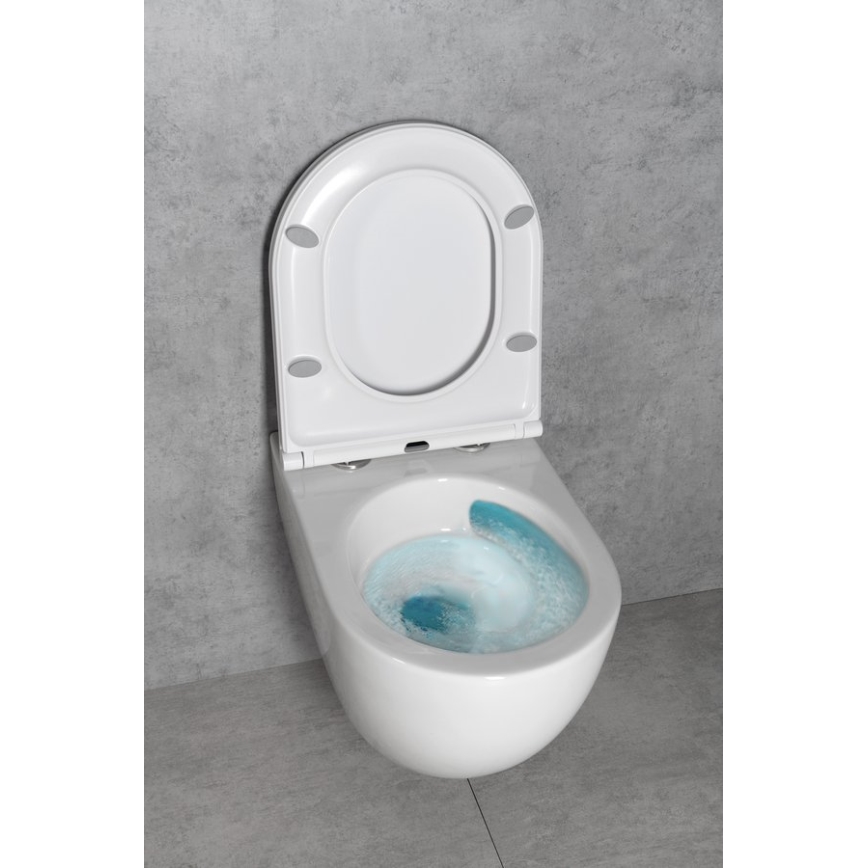 Bruckner - Seinään ripustettava wc Vortex Rimless FULDA keramiikka/valkoinen