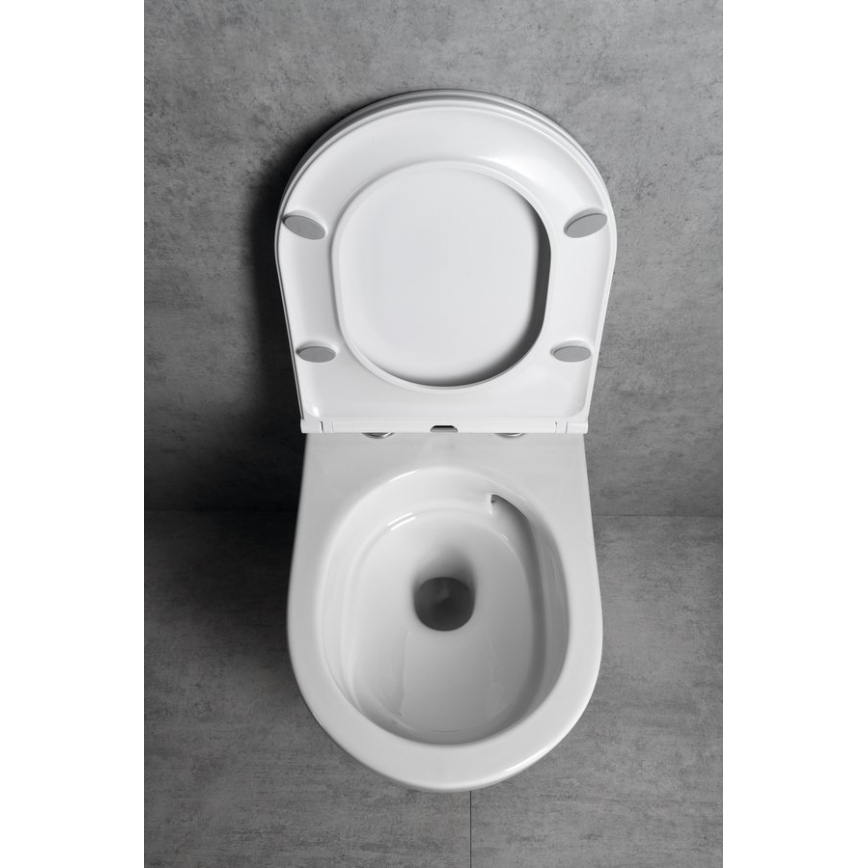 Bruckner - Seinään ripustettava wc Vortex Rimless FULDA keramiikka/valkoinen
