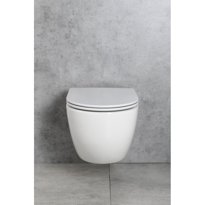 Bruckner - Seinään ripustettava wc Vortex Rimless FULDA keramiikka/valkoinen