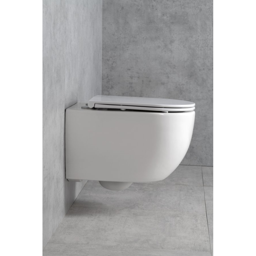 Bruckner - Seinään ripustettava wc Vortex Rimless FULDA keramiikka/valkoinen