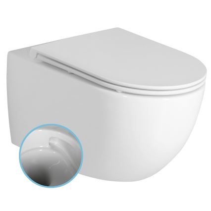 Bruckner - Seinään ripustettava wc Vortex Rimless FULDA keramiikka/valkoinen