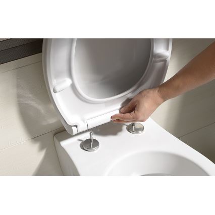 Bruckner - WC-istuin SoftClose FULDA SLIM valkoinen