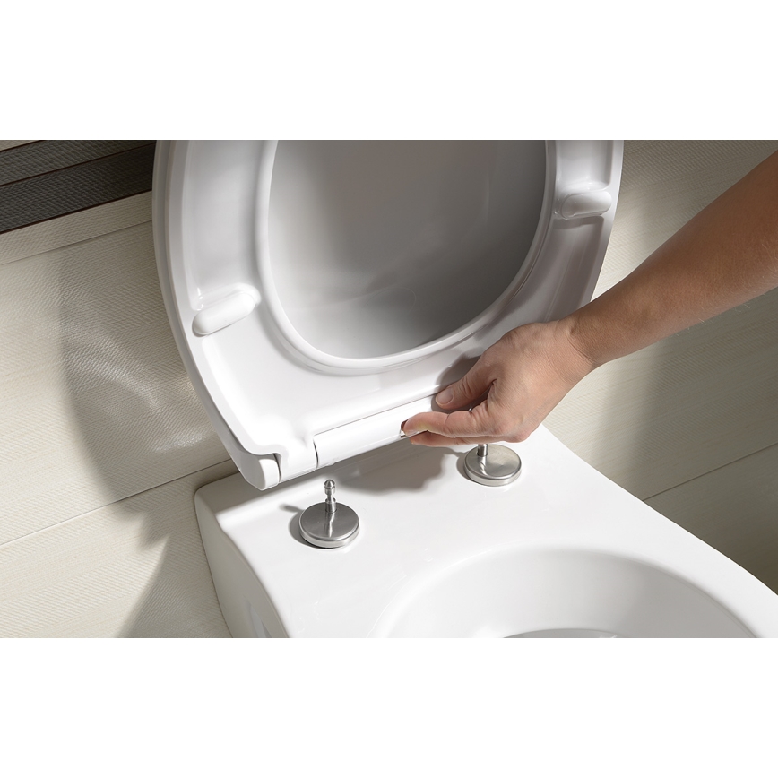 Bruckner - WC-istuin SoftClose FULDA SLIM valkoinen