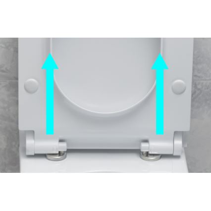 Bruckner - WC-istuin SoftClose FULDA SLIM valkoinen