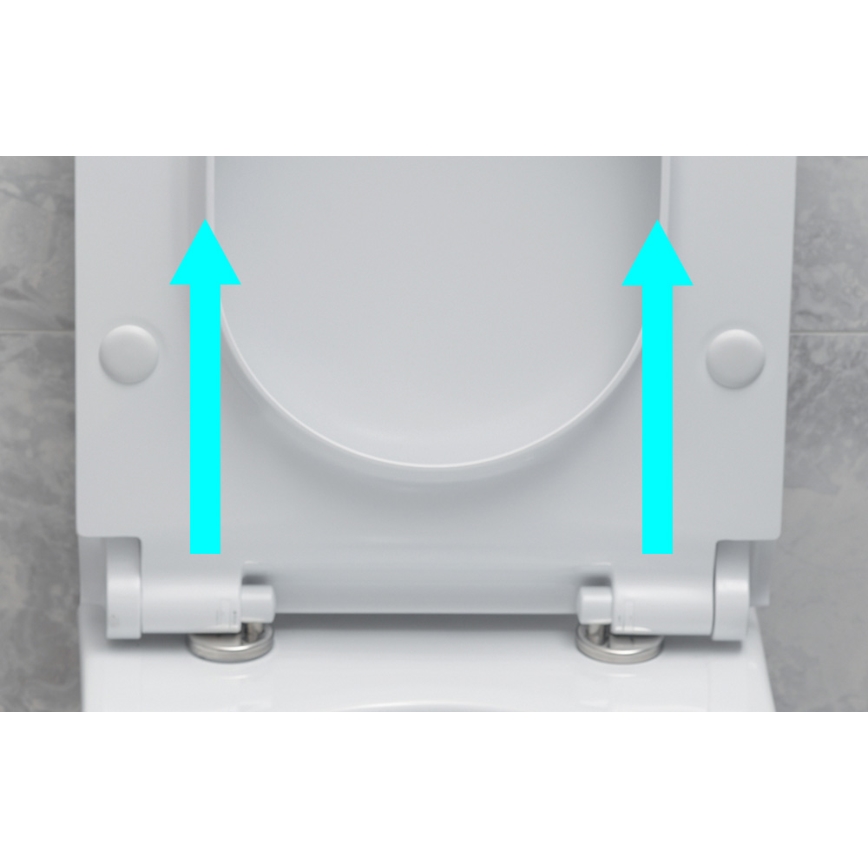 Bruckner - WC-istuin SoftClose FULDA SLIM valkoinen