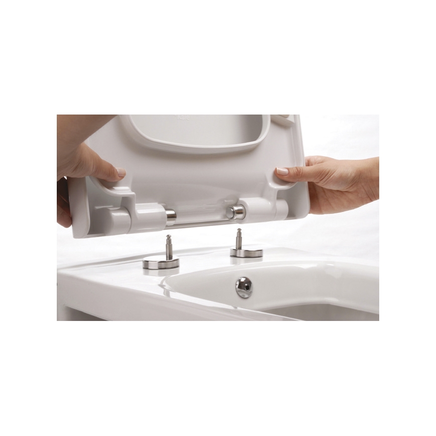 Bruckner - WC-istuin SoftClose FULDA SLIM valkoinen