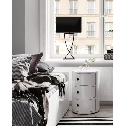 ByRydens - Pöytälamppu OMEGA 1xE27/5W/230V musta