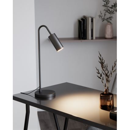 ByRydens - Pöytävalaisin CURVE 1xGU10/7W/230V musta