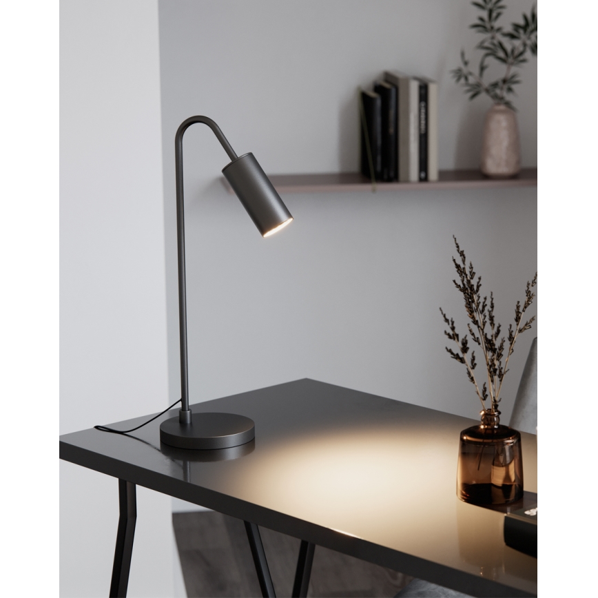 ByRydens - Pöytävalaisin CURVE 1xGU10/7W/230V musta
