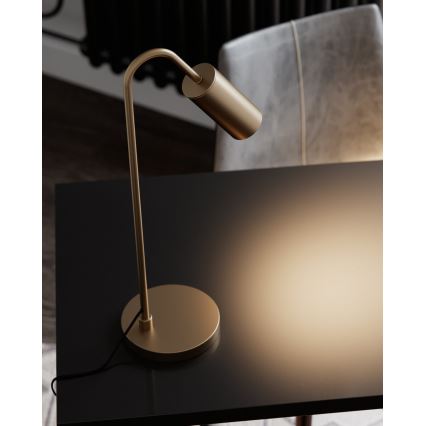 ByRydens - Pöytävalaisin CURVE 1xGU10/7W/230V kultainen