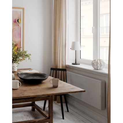 ByRydens - Pöytälamppu LUMI 1xE27/8W/230V valkoinen/musta 48,5 cm