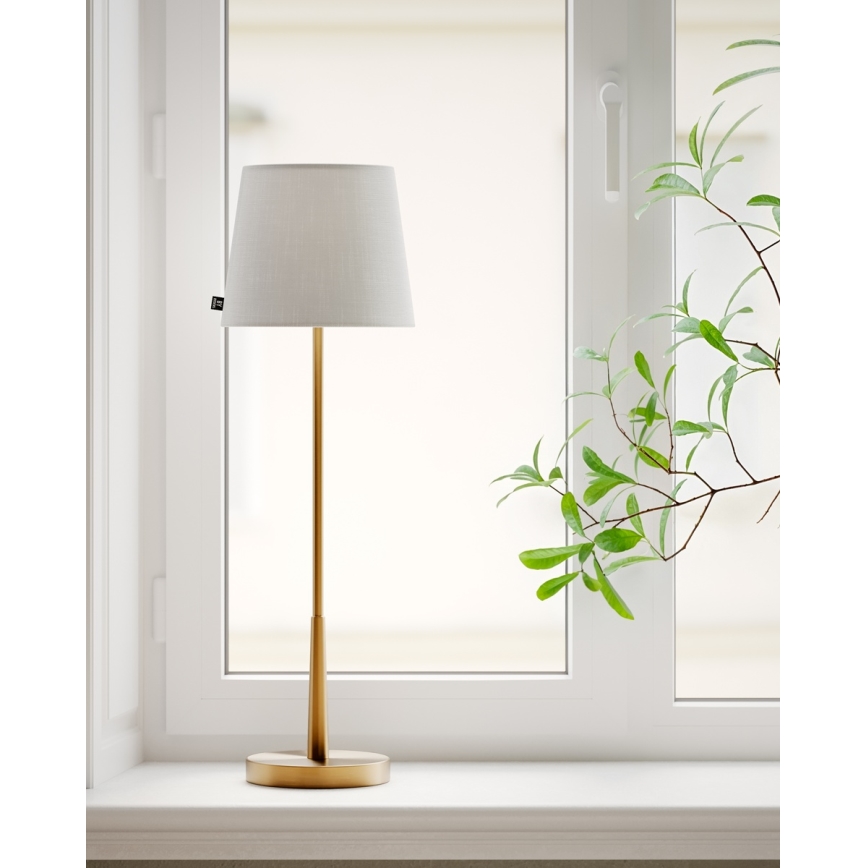 ByRydens - Pöytälamppu LUMI 1xE27/8W/230V valkoinen/kultainen 68,5 cm