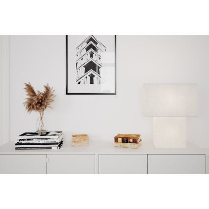 ByRydens - iSQUARE pöytävalaisin 1xE27/8W/230V, valkoinen