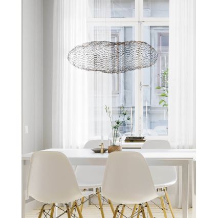 ByRydens - LED-kattokruunu johdossa HAYDEN LED/15W/230V musta