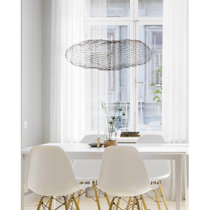 ByRydens - LED-kattokruunu johdossa HAYDEN LED/15W/230V musta